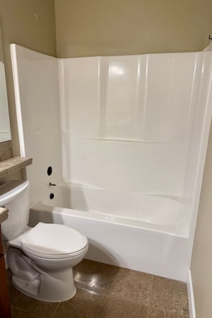 Bathroom Shower Before Custom Transformation by BetterBath