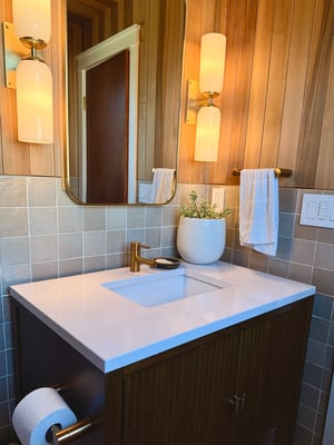Custom Bathroom featuring a James Martin Vanity by BetterBath