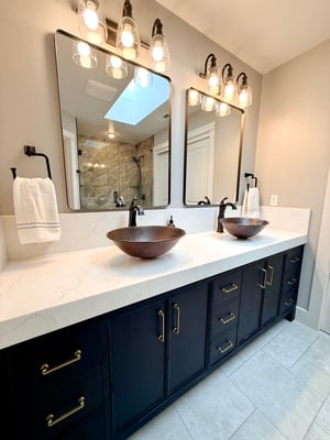 New Vanity in Custom Bathroom by BetterBath