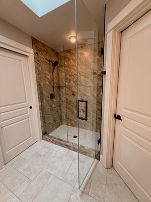 Custom Tile shower and floor by BetterBath
